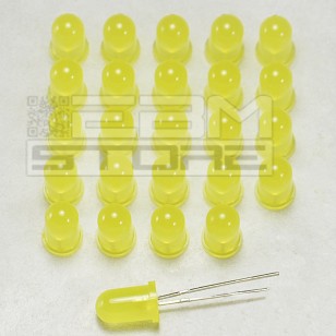 25pz Led gialli 5 mm standard 25pz Led gialli 5 mm standard